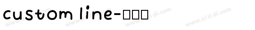 custom line字体转换